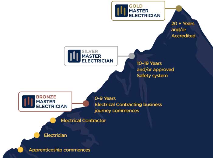 Gold Master Electrician Logo2 Expert in home electrical renovations and installations