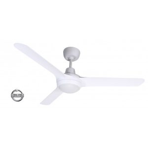 Electrical Magic Ceiling Fan Ventair Spyda 3 Blade White with Light