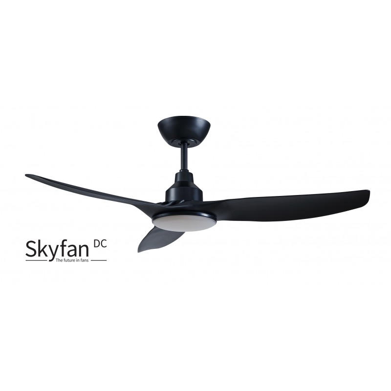 Electrical Magic Ceiling Fan Ventair Sky Fan DC 3 Blade Black with Light